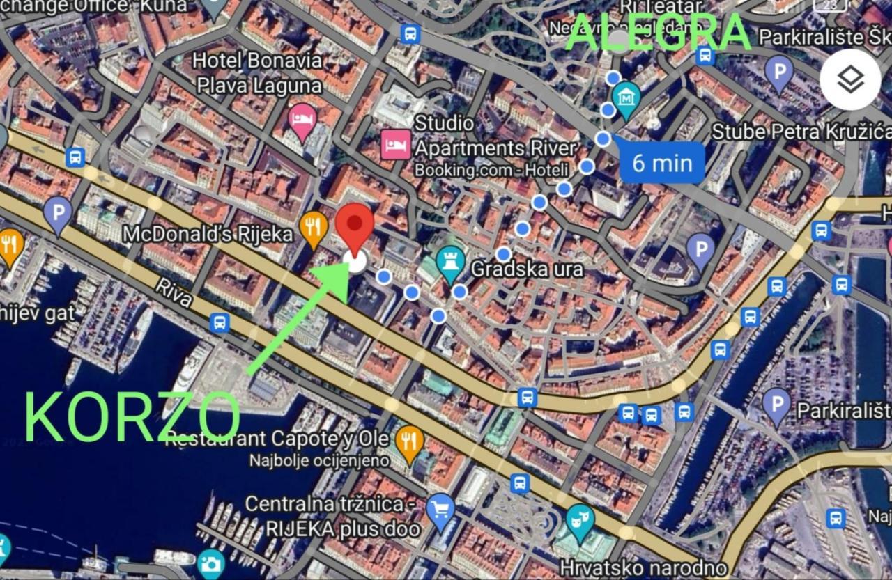 Alegra Apartments Center Rijeka Dış mekan fotoğraf